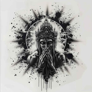 other-religions tattoo design ideas bold texture spirituality for biceps
