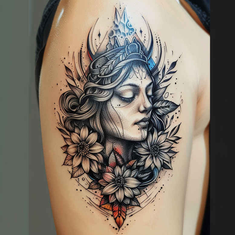 other-religions tattoo design ideas saturated spirituality for upper arm