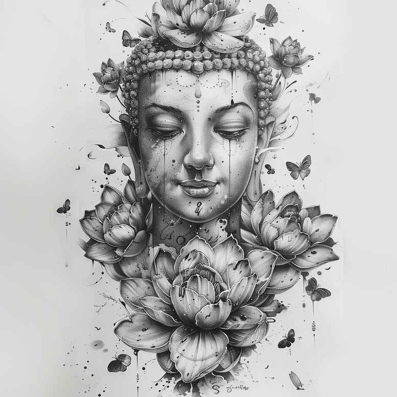 uncluttered – tattoo design ideas free ai generated – neotraditional-classic-motifs – for-palm – Gallery: other-religions-inkby-ai