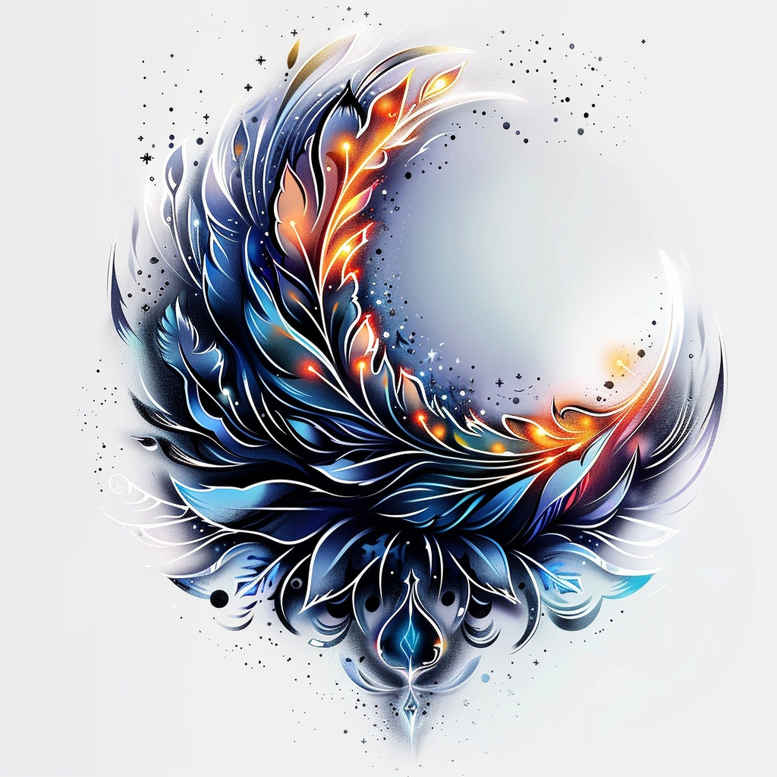 other tattoo design ideas Realism blended gradients abstract for outer arm