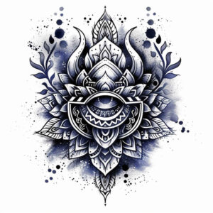 other tattoo design ideas detailed linework CGI-rendered symbol of endurance
