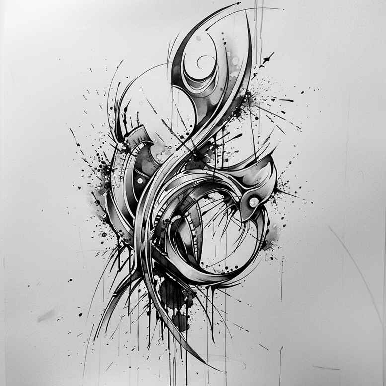 other tattoo design ideas Surrealism illusionary low-key for outer arm