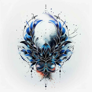 other tattoo design ideas Surrealism shimmering forms low-key for spine