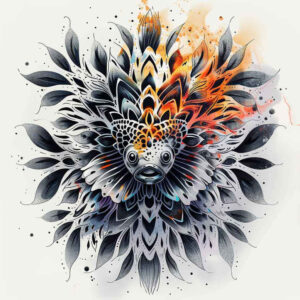 other tattoo design ideas bold color blocks minimal for nape