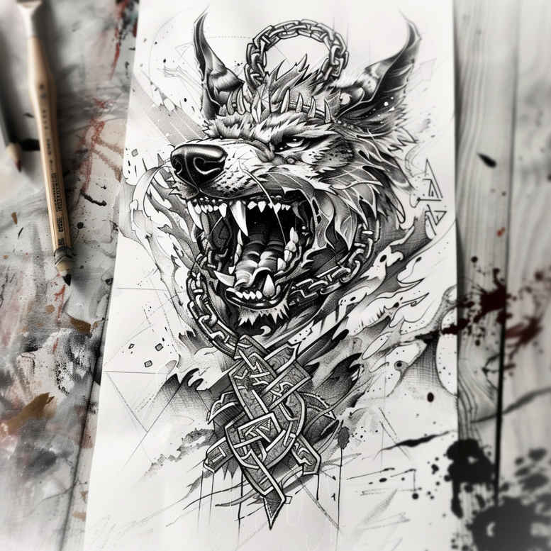 other-vikings tattoo design ideas ethereal ancient embodying strength