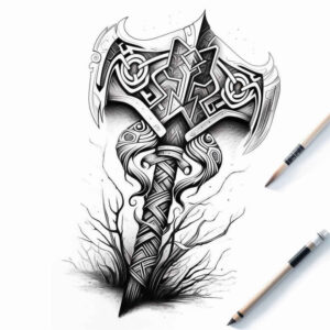 other-vikings tattoo design ideas lifelike battle scenes represents courage
