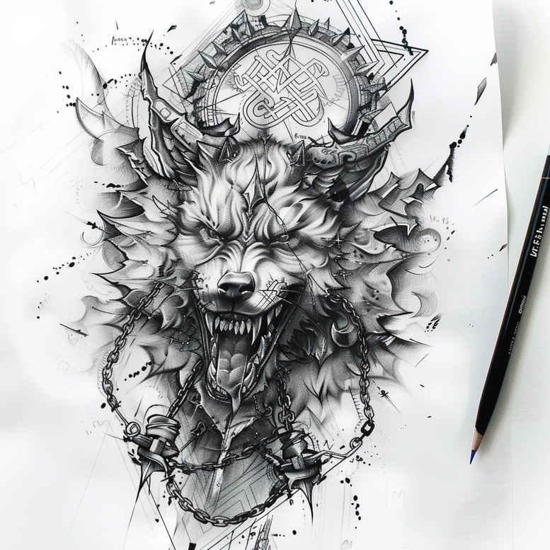 other-vikings tattoo design ideas Surrealism symbolic layered shading meaning determination