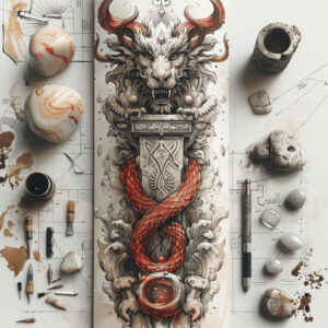 viking-plant-tattoo-neotraditional-modern-classic-for-hip – tattoo design ideas free ai generated – Gallery: other-vikings-inkby-ai