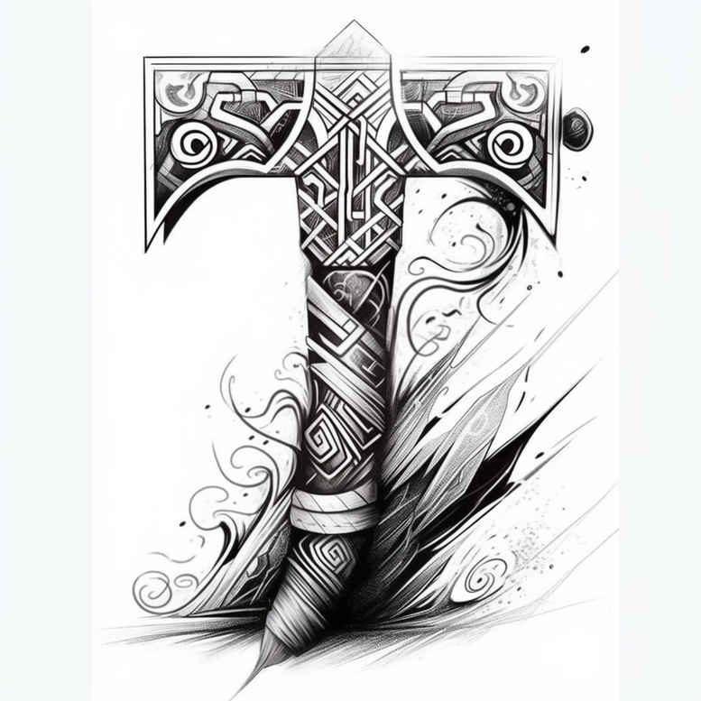 viking-god-tattoo-neotraditional-layered-shading-for-stomach – tattoo design ideas free ai generated – Gallery: other-vikings-inkby-ai