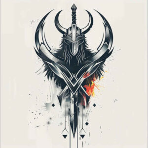 viking-abstract-tattoo-neotraditional-subtle-tone-for-stomach – tattoo design ideas free ai generated – Gallery: other-vikings-inkby-ai