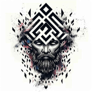 mystical-viking-tattoo-neotraditional-sharp-edges-for-scapula – tattoo design ideas free ai generated – Gallery: other-vikings-inkby-ai