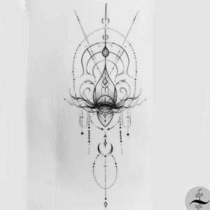 contour-line-tattoo – tattoo design ideas free ai generated – empty-space – for-side – Gallery: outline-inkby-ai