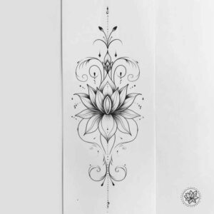 contour-tattoo – tattoo design ideas free ai generated – micro-art – for-palm – Gallery: outline-inkby-ai