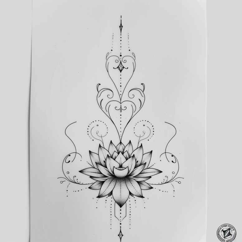dashed-line-tattoo – tattoo design ideas free ai generated – single-line – for-shoulder – Gallery: outline-inkby-ai