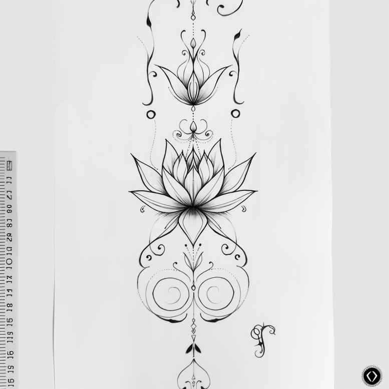 delicate-line-tattoo – tattoo design ideas free ai generated – concise – for-full-back – Gallery: outline-inkby-ai