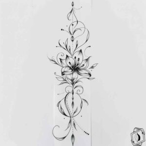 delicate-line-tattoo – tattoo design ideas free ai generated – punctual – for-outer-arm – Gallery: outline-inkby-ai