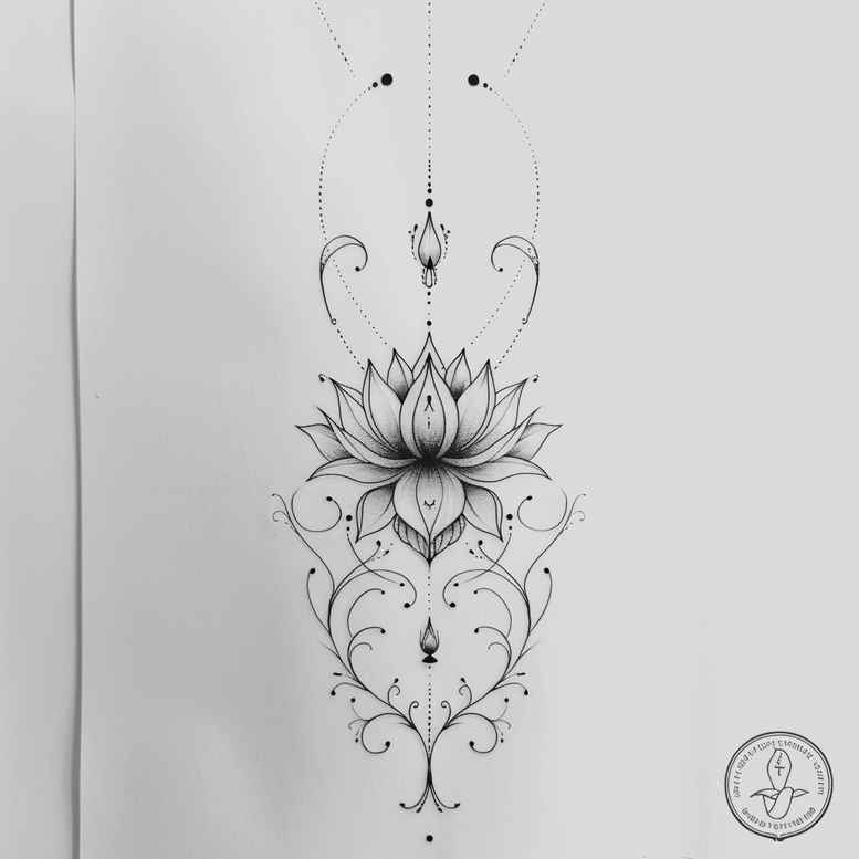 dotted-line-tattoo – tattoo design ideas free ai generated – discreet-mark – for-arm – Gallery: outline-inkby-ai