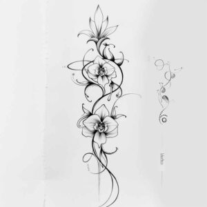 for-women – tattoo design ideas free ai generated – gentle – for-heel – Gallery: outline-inkby-ai
