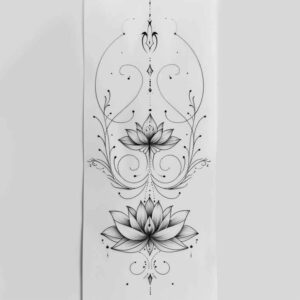 life-symbol-line-tattoo – tattoo design ideas free ai generated – clean-shape – for-collarbone – Gallery: outline-inkby-ai