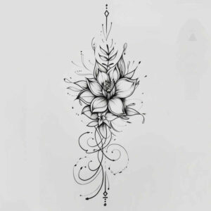 minimalist-geometric-line-tattoo – tattoo design ideas free ai generated – compact – for-biceps – Gallery: outline-inkby-ai