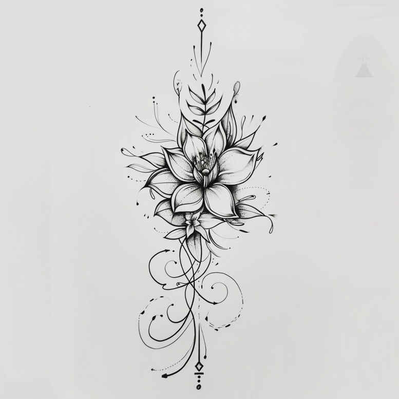 minimalist-geometric-line-tattoo – tattoo design ideas free ai generated – compact – for-biceps – Gallery: outline-inkby-ai