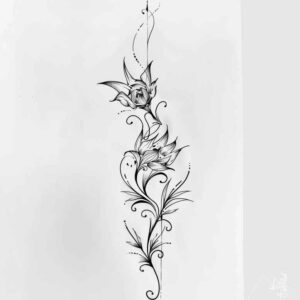 minimalist-geometric-line-tattoo – tattoo design ideas free ai generated – ultra-thin – for-outer-arm – Gallery: outline-inkby-ai
