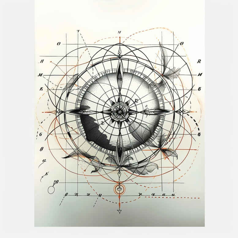 minimalist-geometric-line-tattoo – tattoo design ideas free ai generated – uncluttered – for-upper-arm – Gallery: outline-inkby-ai