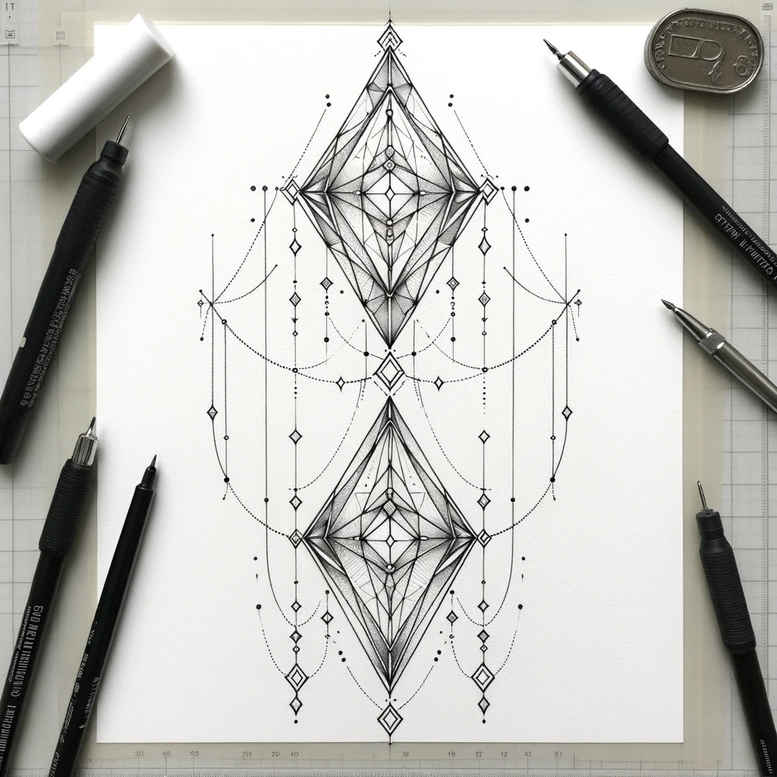 minimalist-line-tattoo – tattoo design ideas free ai generated – modest – for-side-torso – Gallery: outline-inkby-ai