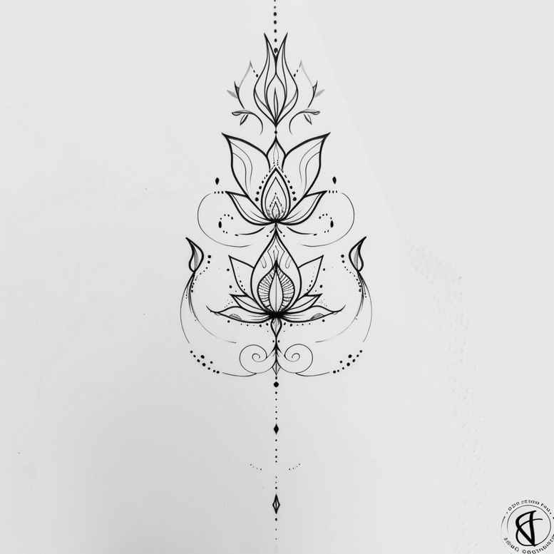 nature-motif-line-tattoo – tattoo design ideas free ai generated – delicate – for-biceps – Gallery: outline-inkby-ai