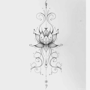 precise-line-tattoo – tattoo design ideas free ai generated – pure-shape – for-side – Gallery: outline-inkby-ai