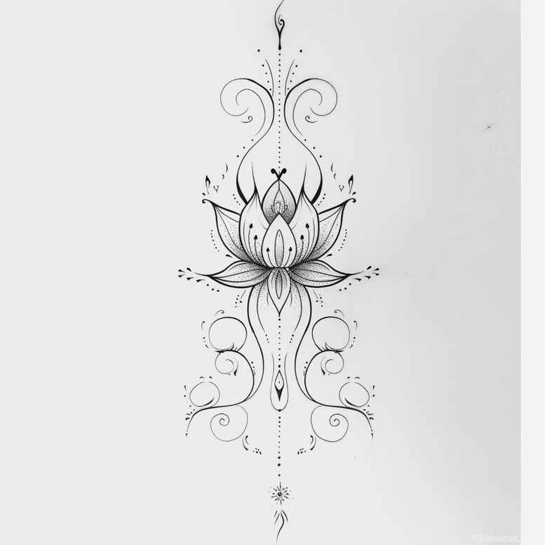 precise-line-tattoo – tattoo design ideas free ai generated – pure-shape – for-side – Gallery: outline-inkby-ai