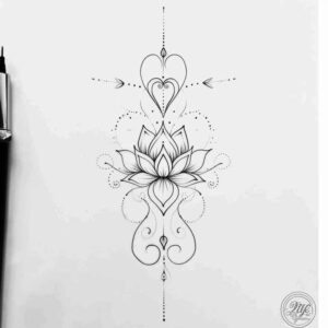 shaded-line-tattoo – tattoo design ideas free ai generated – essential-lines – for-lower-arm – Gallery: outline-inkby-ai
