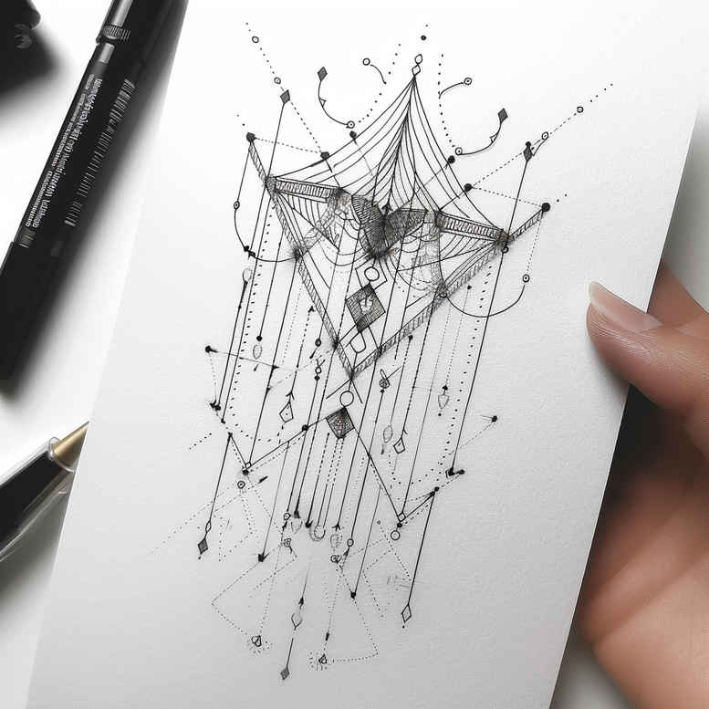 outline tattoo design ideas elemental artistic for wrist side