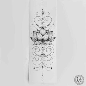 outline tattoo design ideas miniature minimal detail for sternum