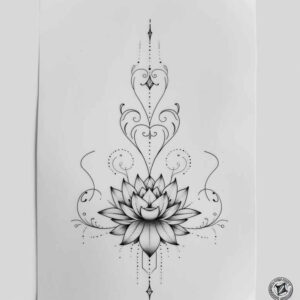 outline tattoo design ideas single dot simplicity for shoulder