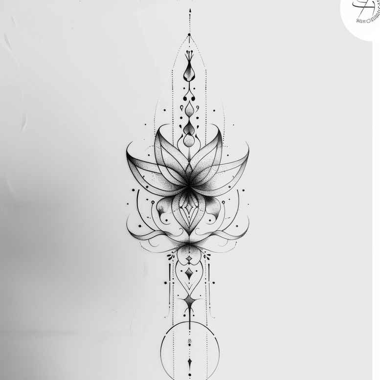 wavy-line-tattoo – tattoo design ideas free ai generated – crisp-outline – for-outer-arm – Gallery: outline-inkby-ai