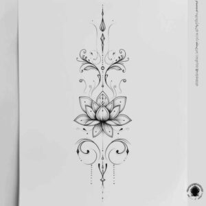 wavy-line-tattoo – tattoo design ideas free ai generated – micro-tattoo – for-palm – Gallery: outline-inkby-ai