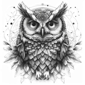 energy-symbol-owl-tattoo-surrealism-otherworldly-for-wrist – tattoo design ideas free ai generated – Gallery: owls-inkby-ai