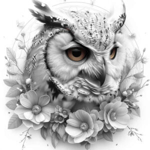 fine-line-owl-tattoo – tattoo design ideas free ai generated – realism-high-resolution-tattoo – for-stomach – Gallery: owls-inkby-ai