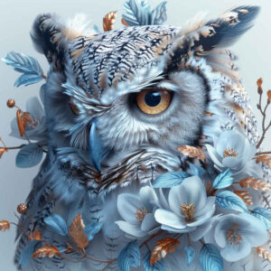 geometric-owl-tattoo – tattoo design ideas free ai generated – surrealism-ethereal – for-toe – Gallery: owls-inkby-ai
