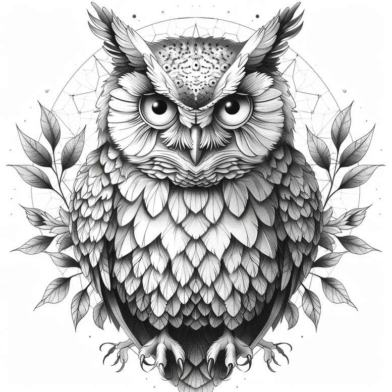 owl-artistic-tattoo-neotraditional-detailed-linework-for-lower-arm – tattoo design ideas free ai generated – Gallery: owls-inkby-ai