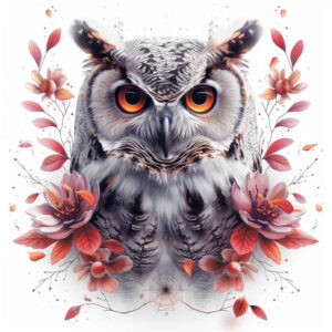 life-symbol-owl-tattoo – tattoo design ideas free ai generated – neotraditional-artistic-contrast – for-back – Gallery: owls-inkby-ai