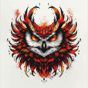 life-symbol-owl-tattoo – tattoo design ideas free ai generated – neotraditional-artistic-contrast – for-temple – Gallery: owls-inkby-ai