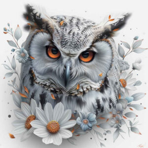 mystical-symbol-owl-tattoo – tattoo design ideas free ai generated – realism-sharp-focus – for-calf – Gallery: owls-inkby-ai