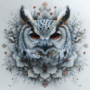 nature-motif-owl-tattoo – tattoo design ideas free ai generated – realism-true-rendering – for-scapula – Gallery: owls-inkby-ai
