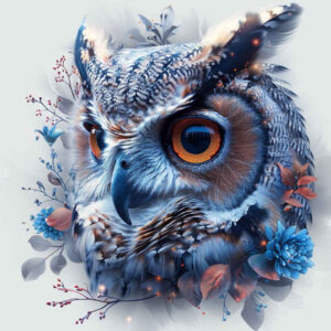 nocturnal-owl-tattoo – tattoo design ideas free ai generated – realism-light-reflections – for-biceps – Gallery: owls-inkby-ai