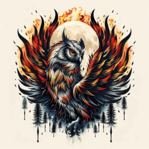 nocturnal-owl-tattoo – tattoo design ideas free ai generated – realism-organic-structure – for-inner-arm – Gallery: owls-inkby-ai