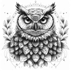 owl-mystical-tattoo-surrealism-hyperreal-for-biceps – tattoo design ideas free ai generated – Gallery: owls-inkby-ai