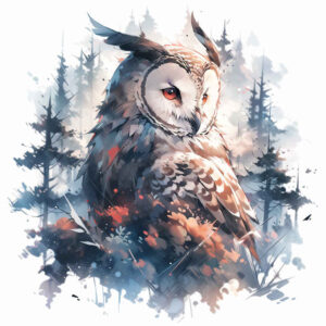 owl-ancient-tattoo – tattoo design ideas free ai generated – neotraditional-classic-shading – for-elbow – Gallery: owls-inkby-ai