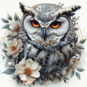 owl-artistic-tattoo – tattoo design ideas free ai generated – realism-photo-ink – for-nape – Gallery: owls-inkby-ai